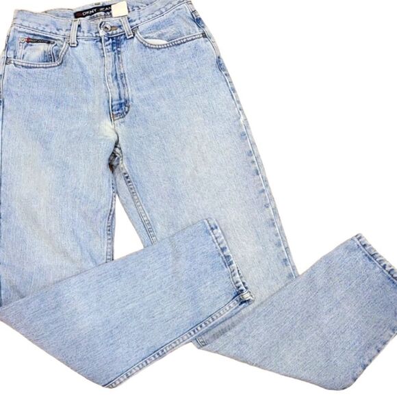 Vintage 90's Stonewashed High-Rise Mom Jeans By DKNY | 8 - Picture 2 of 13